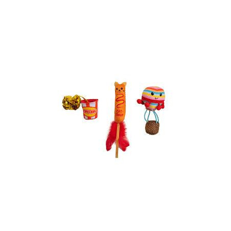 JUGUETE CATSTAGES GATO FRISKY PAWRTY 3PK