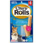 SNACK INABA CAT ROLLS 4P ATUN X 40 gr