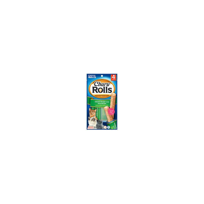 SNACK INABA CAT ROLLS 4P POLLOTUNAX40 g