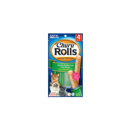 SNACK INABA CAT ROLLS 4P POLLOTUNAX40 g
