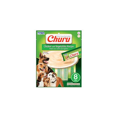 CHURU SNACK DOG POLLOVEGETALE 8UNDX160g