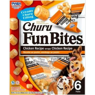 CHURU FUN BITES DOG POLLO X 6 UND 22gr