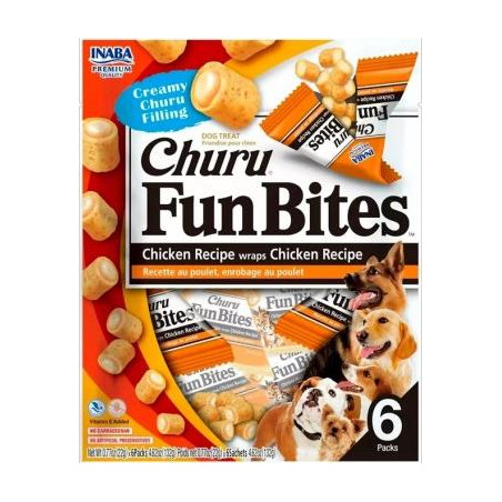 CHURU FUN BITES DOG POLLO X 6 UND 22gr