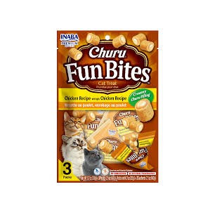 CHURU FUN BITES CAT POLLO X 3 UND 20gr