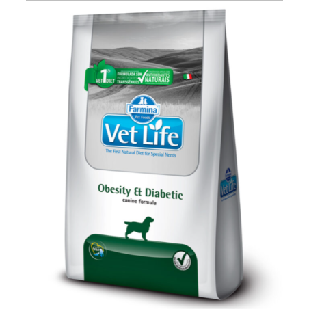 VET LIFE CANIN OBESITYDIABETIC FISHX2kg