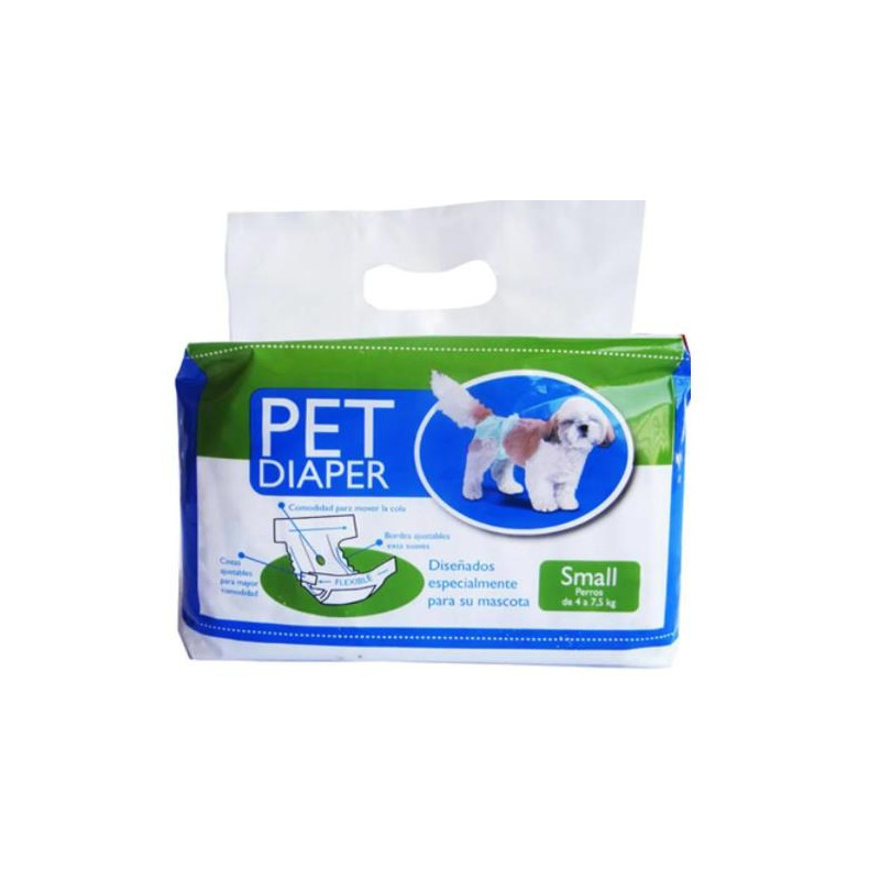 PAÑAL PET DIAPER T S X 10 UND