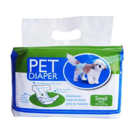 PAÑAL PET DIAPER T S X 10 UND
