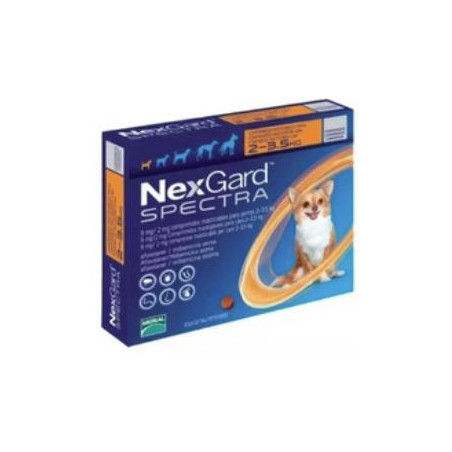 NEXGARD SPECTRA 2-3.5 KG NARANJA