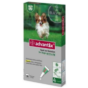 ADVANTIX PERROS X  0.4 ml HASTA 4 kg