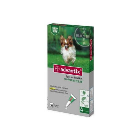 ADVANTIX PERROS X  0.4 ml HASTA 4 kg