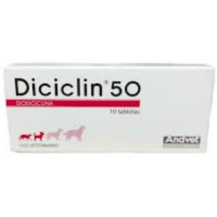 DICICLIN 50 CAJA X10 TABS