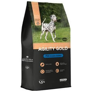 AGILITY GOLD GRANDES ADULTOS PIEL 3KG