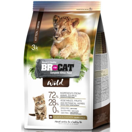 BR FOR CAT WILD KITTEN SALMONPOLLOX3 kg