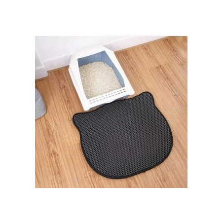 TAPETE DE FORMA DE GATO CAPA DOBLE T L