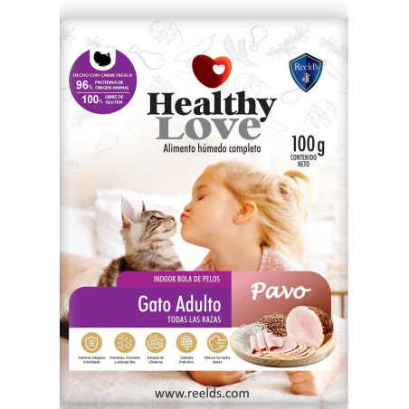 HEALTHY LOVE GATO ADUL SAB PAVO X 220 gr