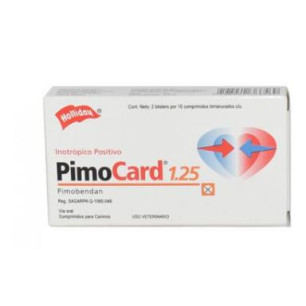 PIMOCARD 1.25 mg CAJA X 20 tabletas