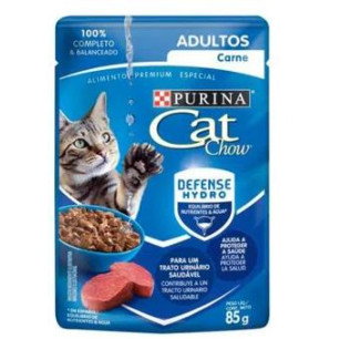 CAT CHOW POUCH ADULTO CARNE X 85g