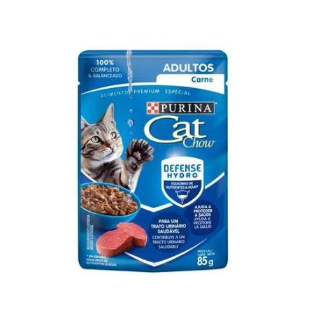 CAT CHOW POUCH ADULTO CARNE X 85g
