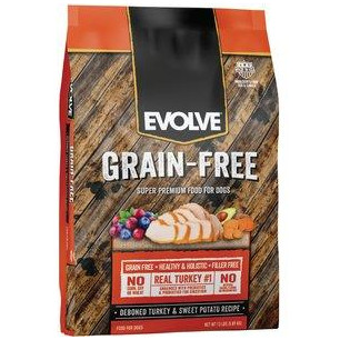 EVOLVE DOG GRAIN FREE TURKEY 26Lb