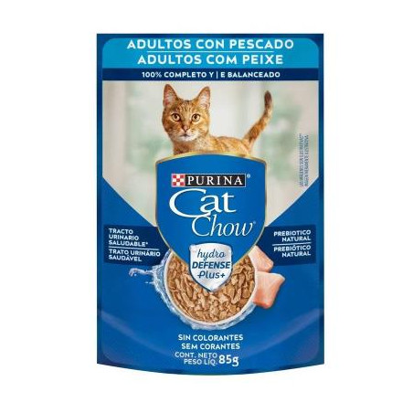 CAT CHOW POUCH ADULTO PESCADO X 85g