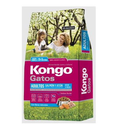KONGO GATO ADULTO SALMONATUN X 8 kg