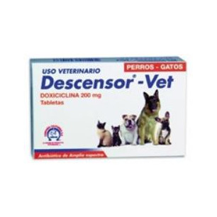 DESCENSOR VET 200 mg Caja X 30 Tab