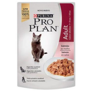 PROPLAN POUCH GATO ADULTO SALMON X 85 gr