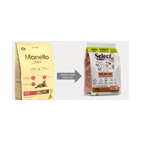 MONELLO SELECT GATO PIELPELAJE X 7Kg