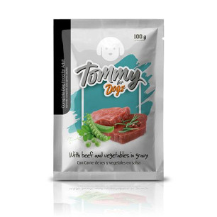 POUCH TOMMY DOG CARNE VEGETALE X 100 gr