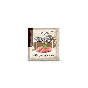 POUCH TOMMY PUPPY POLLO EN SALSAX100 gr