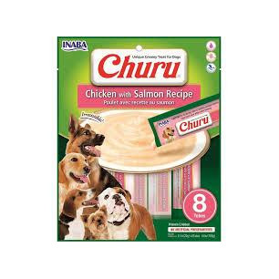 CHURU SNACK DOG POLLOSALMO 8UND X 20 gr