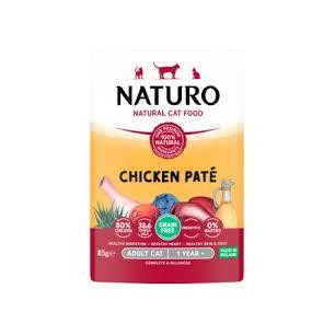 POUCH NATURO CAT ADUL CHICKEN PATEX85gr