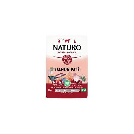 POUCH NATURO CAT ADUL SALMON PATE X 85gr