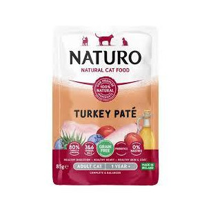 POUCH NATURO CAT ADUL TURKEY PATE X 85gr