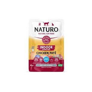 POUCH NATURO CAT ADUL INDOOR POLLOX 85gr