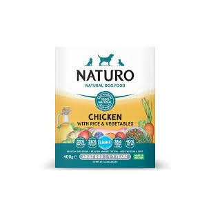 NATURO ADUL DOG LIGTH CHICKENRICE 400gr