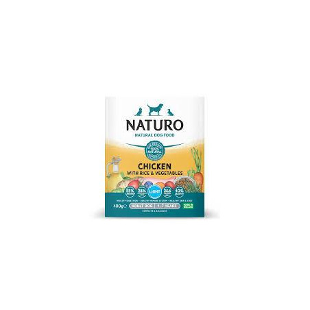 NATURO ADUL DOG LIGTH CHICKENRICE 400gr