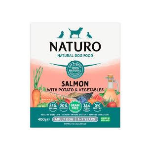 NATURO ADUL DOG SALMON POTATO VEGX 400gr