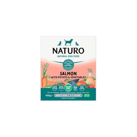 NATURO ADUL DOG SALMON POTATO VEGX 400gr