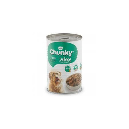 CHUNKY DELIDOG LAT TROZO POLLO VERD 395g