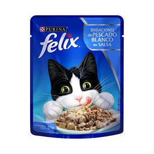 FELIX POUCH SENSAC. PESCADO BLANC 85 gr