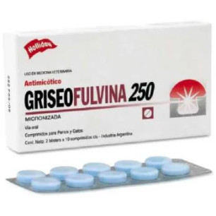 GRISEOFULVINA 250mg BLISTER x 10 tabletas