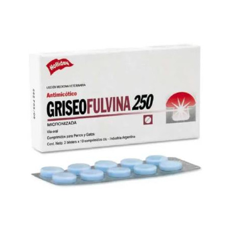 GRISEOFULVINA 250mg BLISTER x 10 tabletas