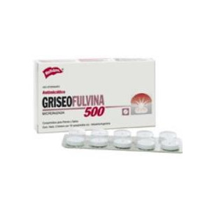 GRISEOFULVINA 500 mg UN BLISTER x 10 tabletas