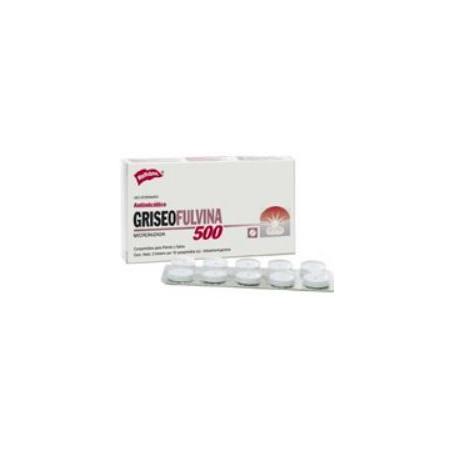 GRISEOFULVINA 500 mg UN BLISTER x 10 tabletas