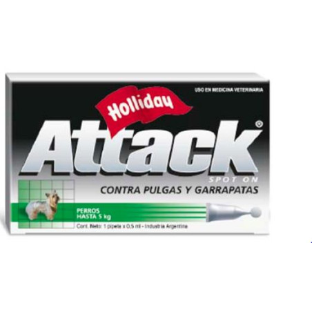 ATTACK PERRO 0 A 5 KG X 0.5 ml