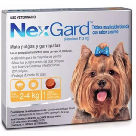 NEXGARD PERRO 2 - 4 kg NARANJA