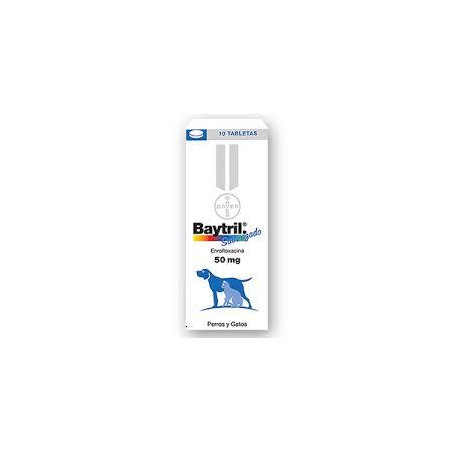 BAYTRIL 50 mg PERROS  GATOS X TABLETA