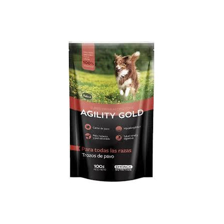 AGILITY G. POUCH TROZOS DE PAVO X 100 gr