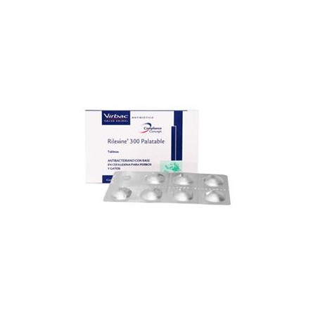 RILEXINE 300 PALATABLE BLISTER x 7 tabletas